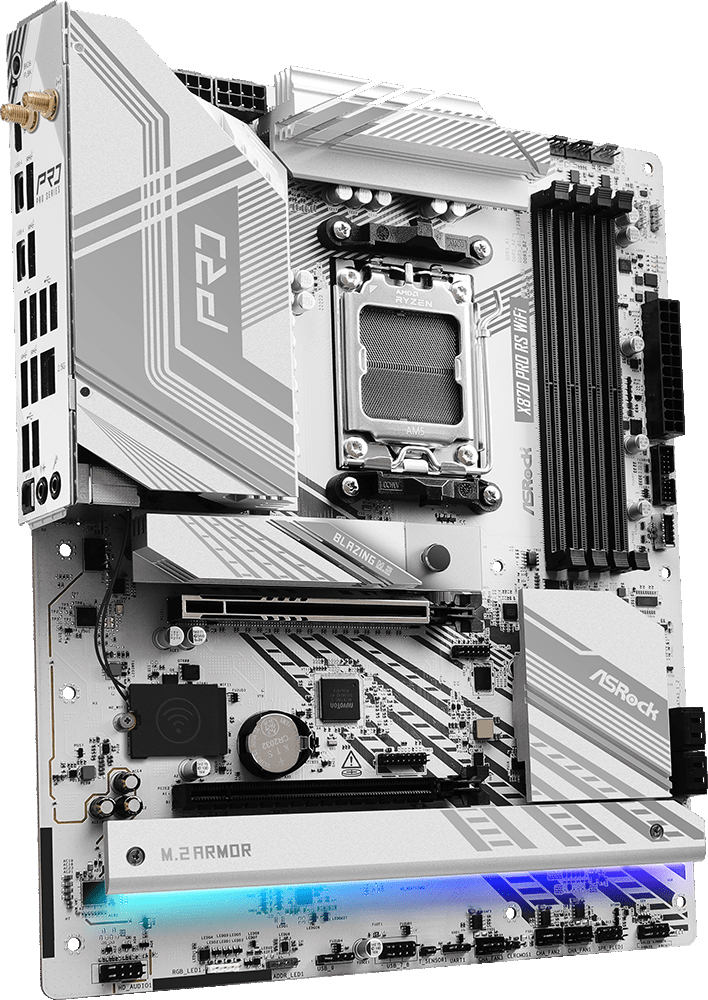 Материнcкая плата ASRock X870 Pro RS WiFi Socket AM5 фото3