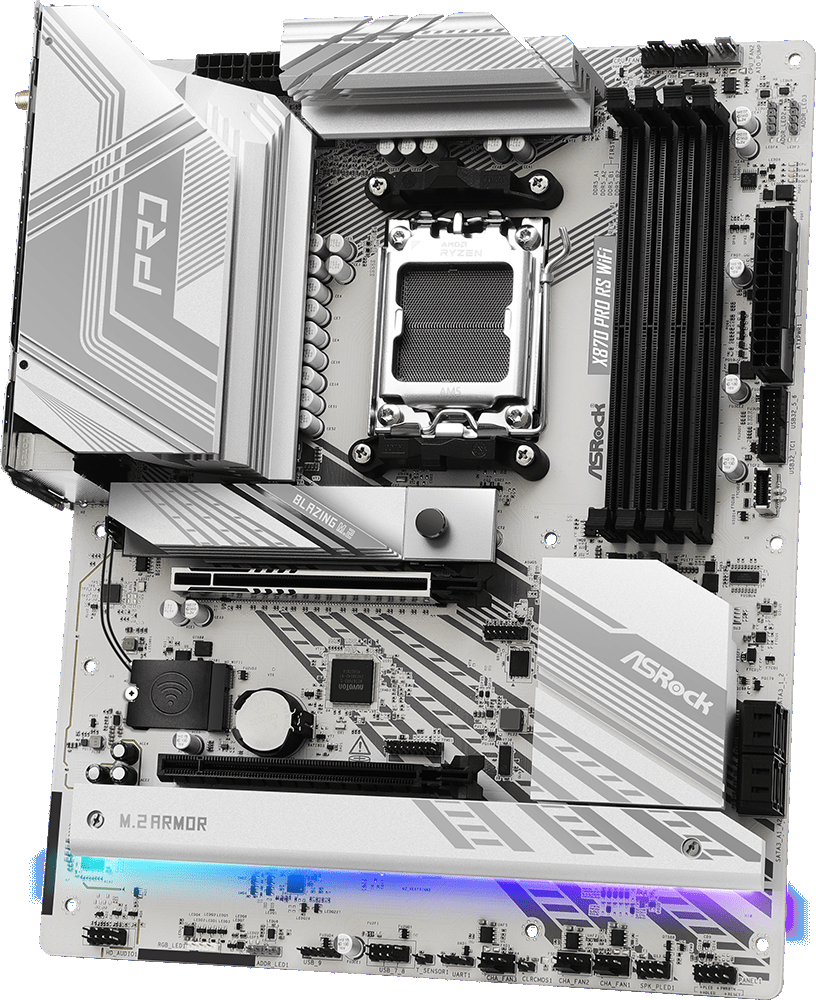 Материнcкая плата ASRock X870 Pro RS WiFi Socket AM5 фото4