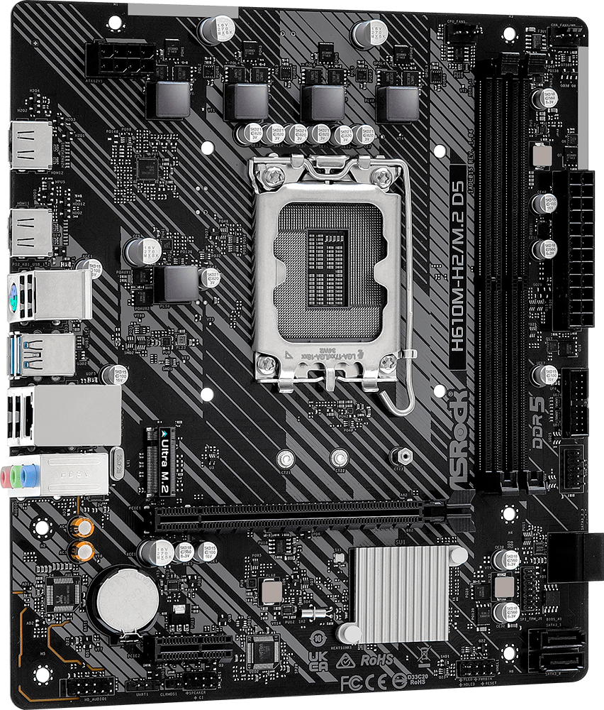 Материнcкая плата ASRock H610M-H2/M.2 D5 Socket 1700 фото3