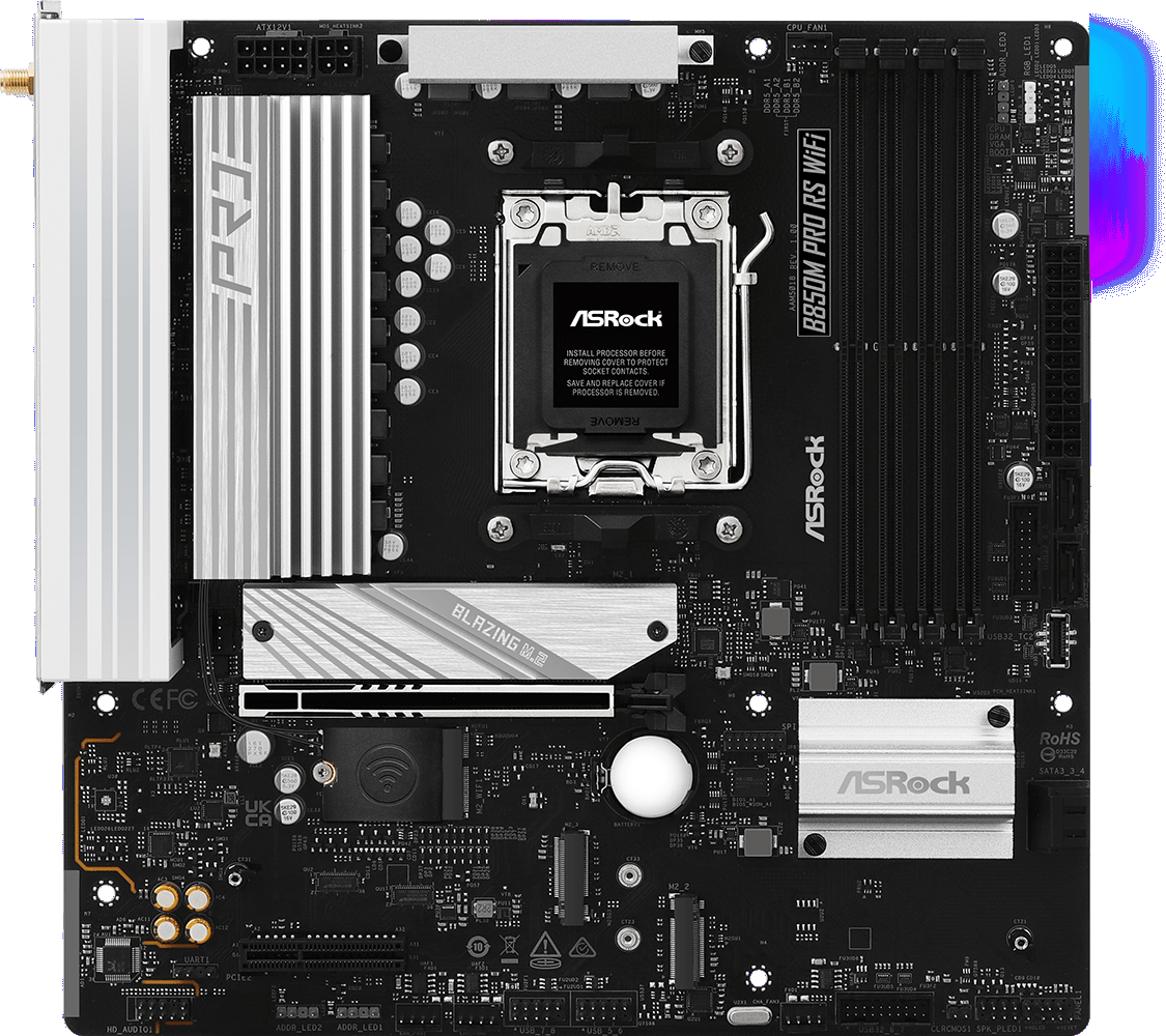 Материнська плата ASRock B850M Pro RS WiFi Socket AM5 фото