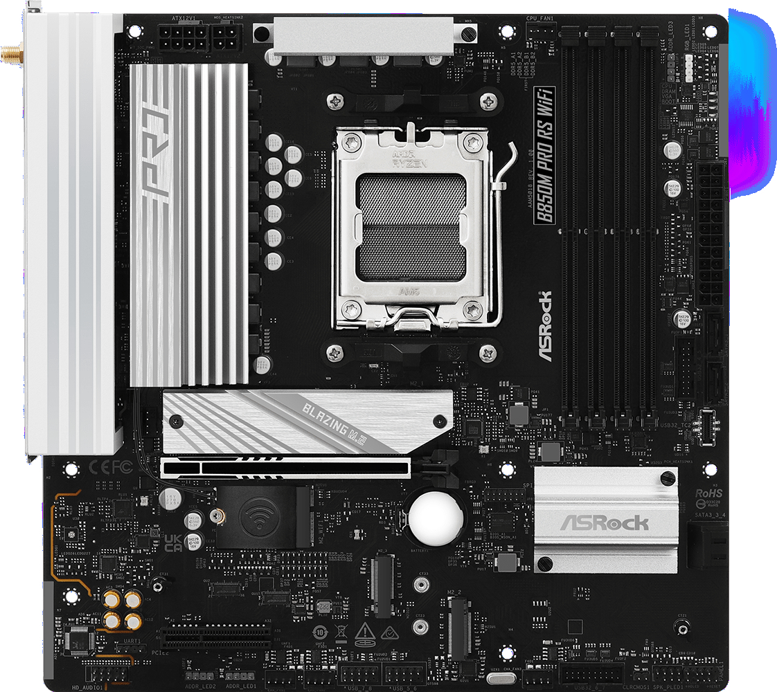 Материнська плата ASRock B850M Pro RS WiFi Socket AM5 фото