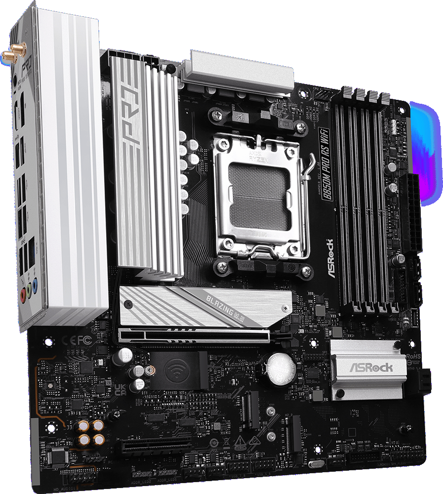 Материнська плата ASRock B850M Pro RS WiFi Socket AM5 фото