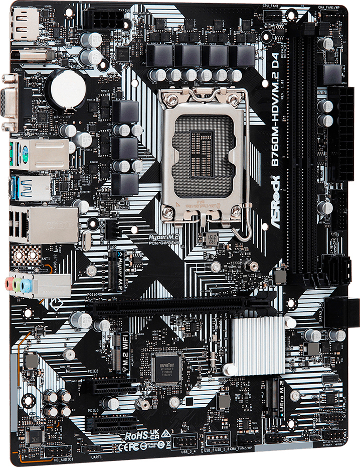 Материнcкая плата ASRock B760M-HDV/M.2 D4 Socket 1700 фото