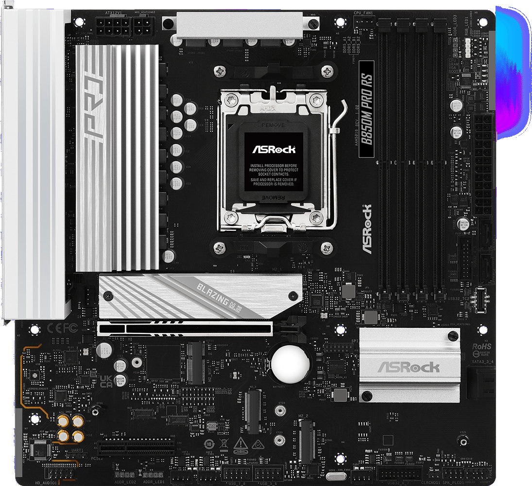 Материнcкая плата ASRock B850M Pro RS Socket AM5 фото2