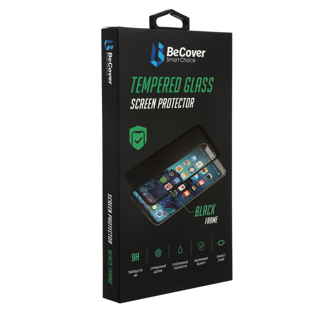 Захисне скло BeCover для Tecno Spark Go 2022 (KG5m) Black (708165) фото4