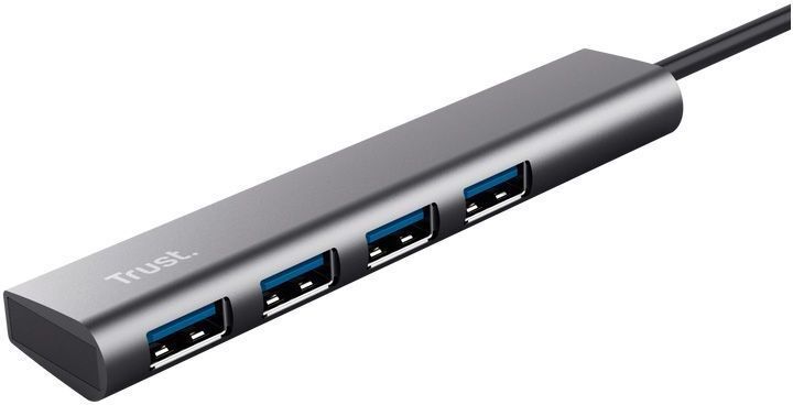 USB-хаб Trust Halyx 4-Port USB-A 3.2 Grey (24947_TRUST) фото