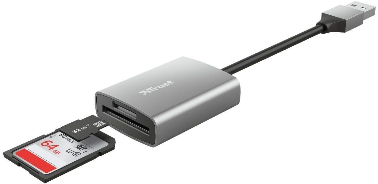 Кардрідер Trust Dalyx Fast USB 3.2 Aluminium (24135_TRUST) фото