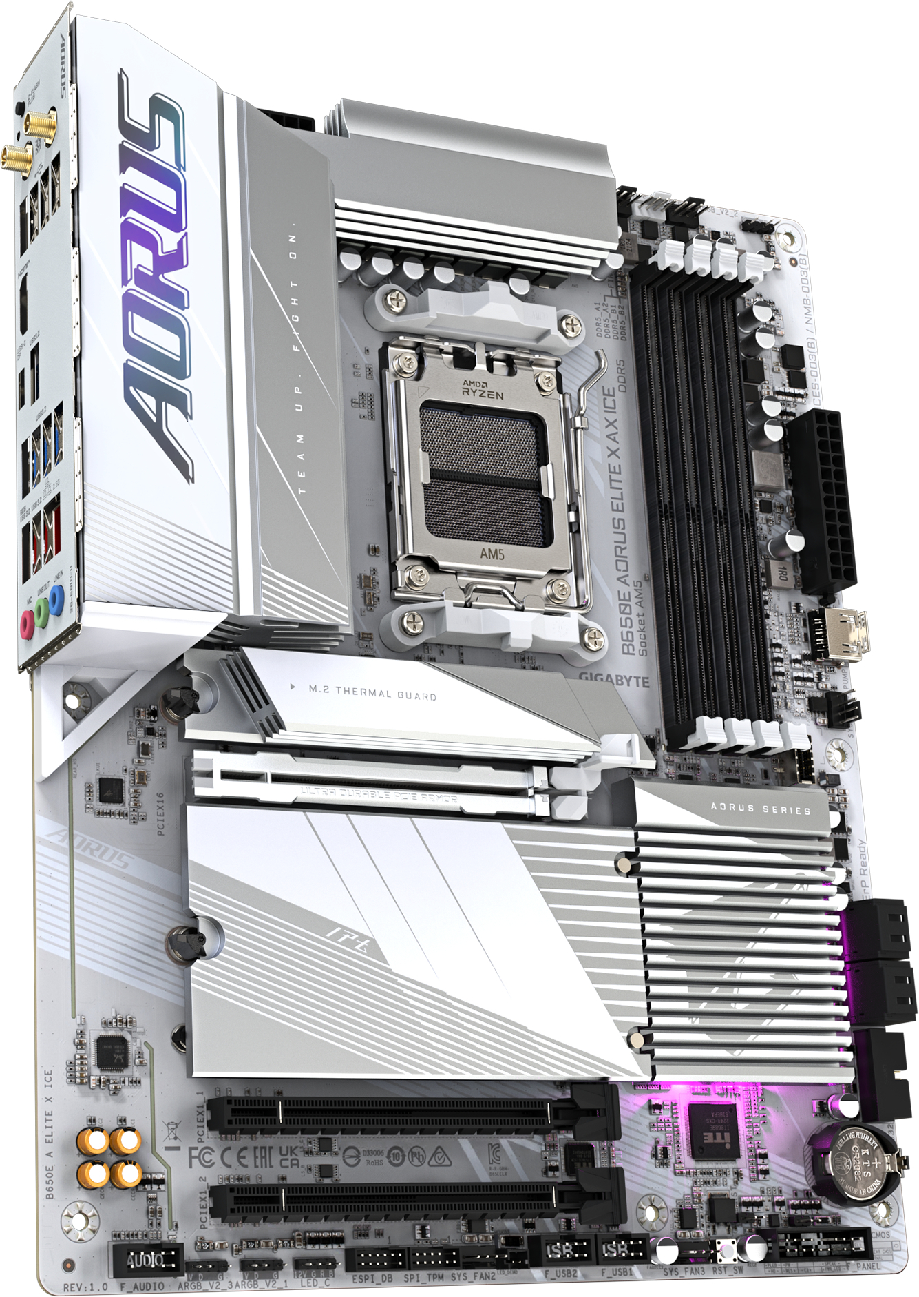 Материнська плата Gigabyte B650E Aorus Elite X AX Ice Socket AM5 фото