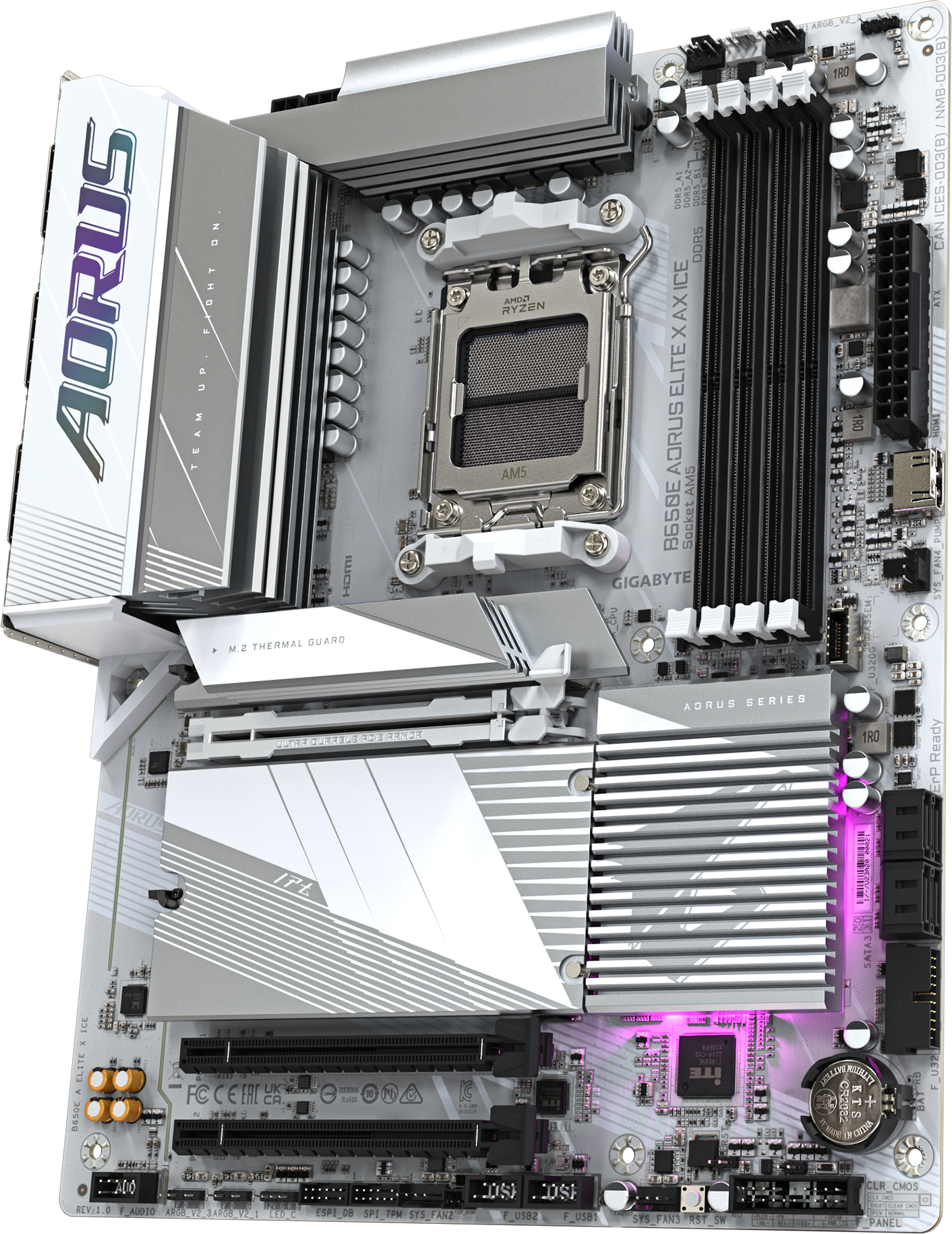Материнська плата Gigabyte B650E Aorus Elite X AX Ice Socket AM5 фото