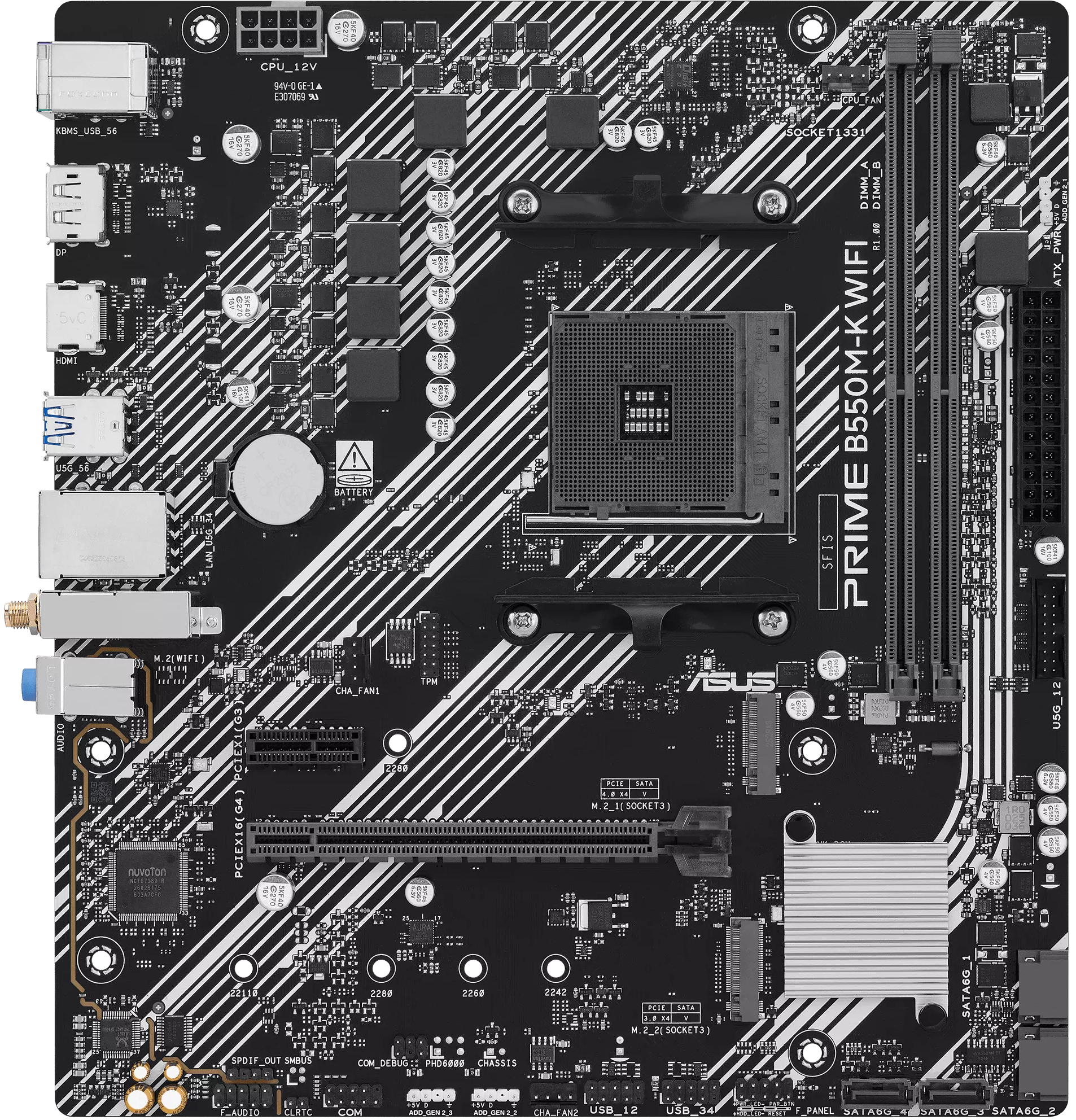 Материнська плата Asus Prime B550M-K WiFi Socket AM4 фото