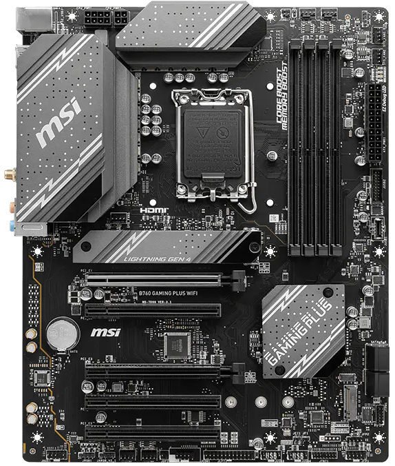Материнська плата MSI B760 Gaming Plus WiFi Socket 1700 фото3