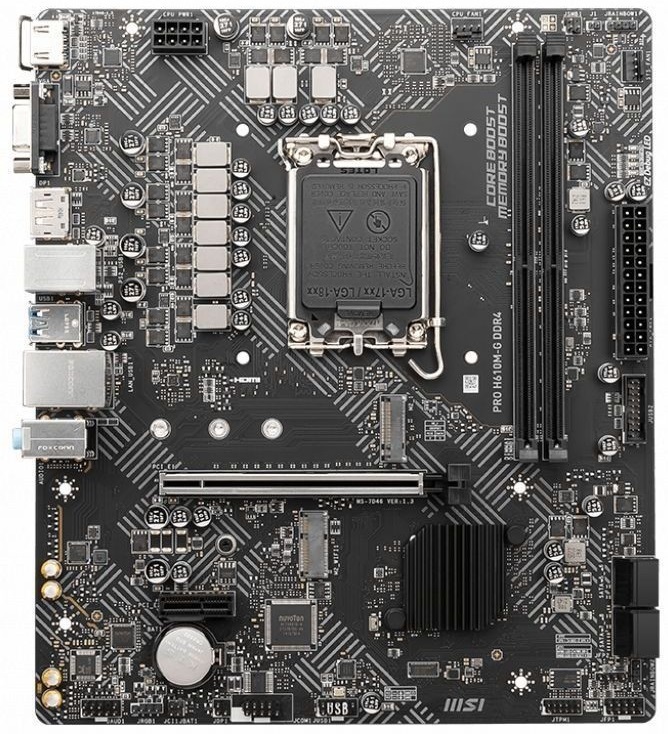 Материнская плата MSI Pro H610M-G DDR4 Socket 1700 фото2