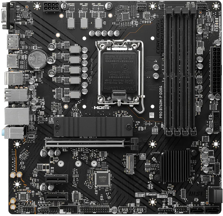 Материнская плата MSI Pro B760M-P DDR4 Socket 1700 фото3