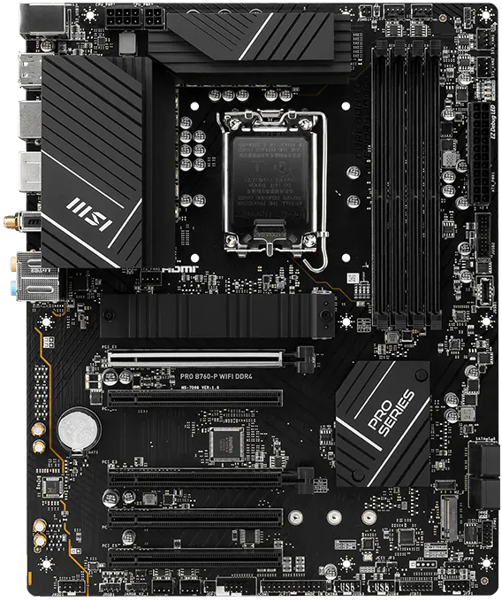 Материнская плата MSI Pro B760-P WiFi DDR4 (PRO B760-P WIFI DDR4) фото3