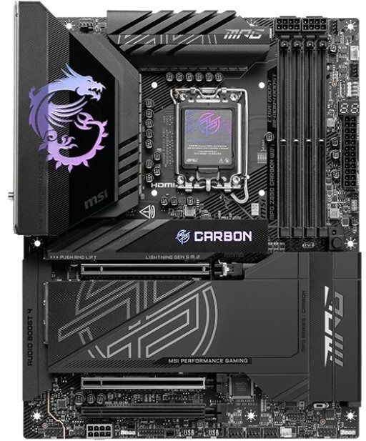Материнская плата MSI MPG Z890 Carbon WiFi Socket 1851 фото2