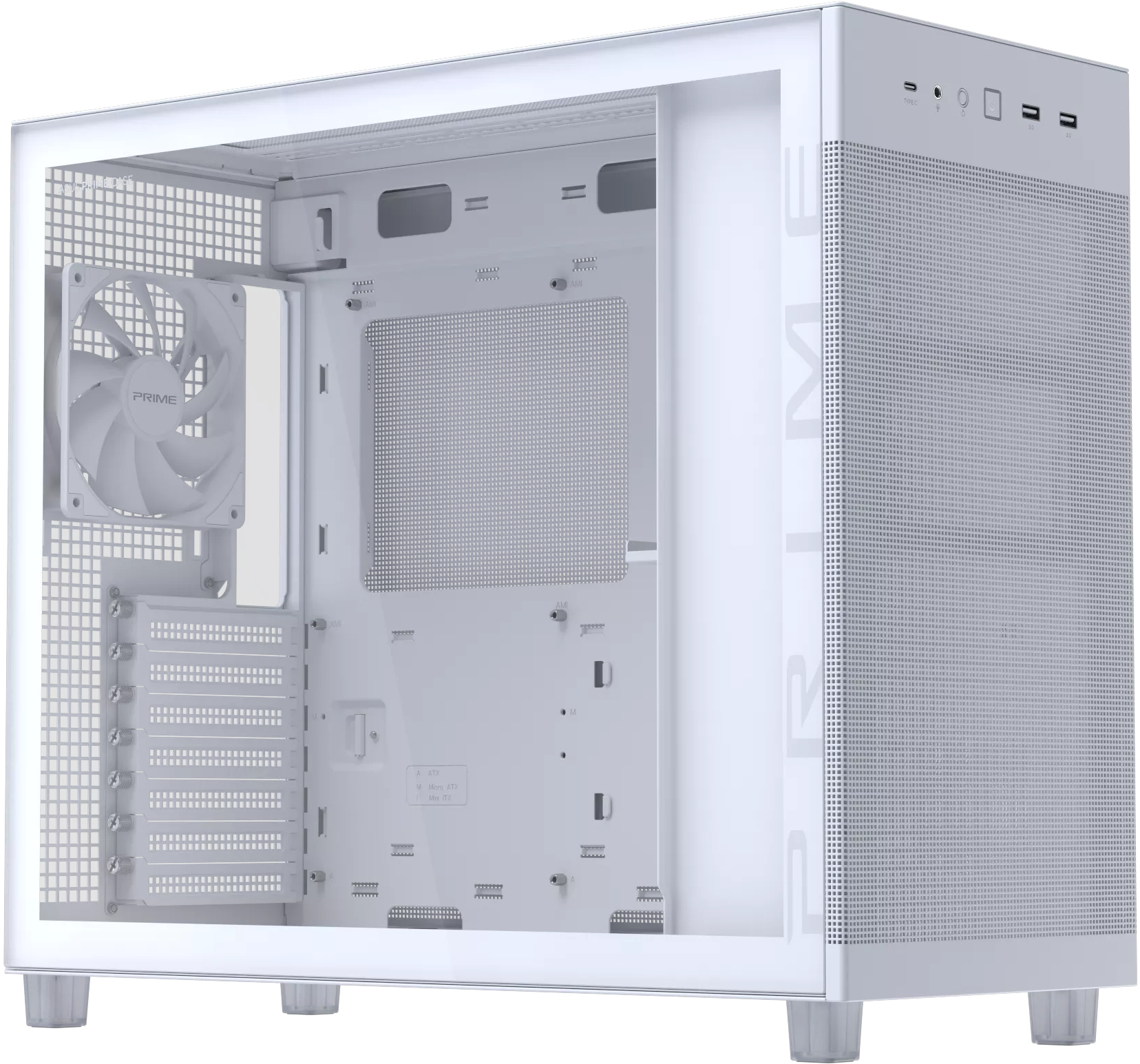 Корпус Asus Prime AP303 TG White (90DC00V3-B39010) фото3