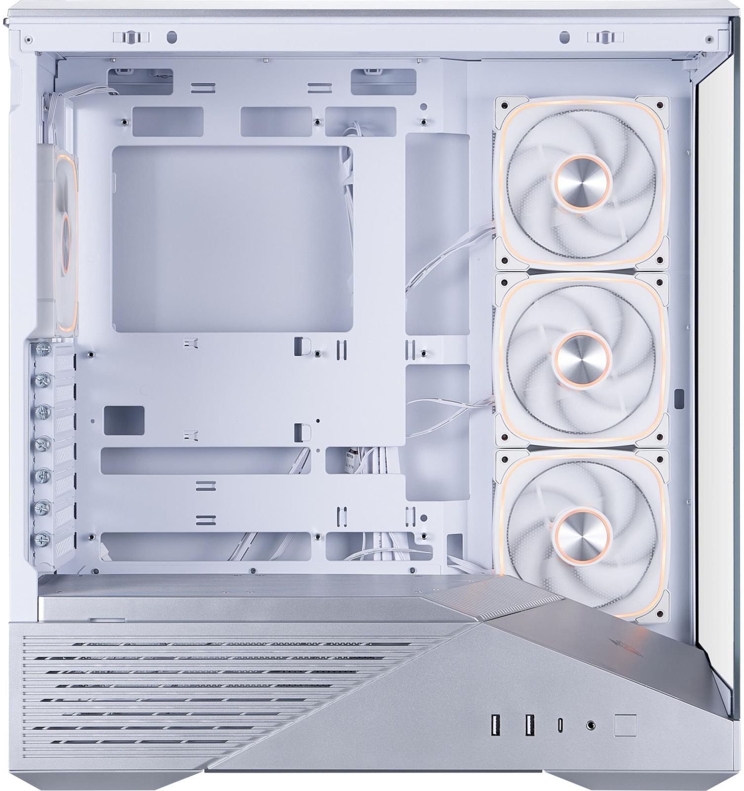 Корпус 1stPlayer GM7-SV-3FN7R-W-1FN7-W Silver фото4