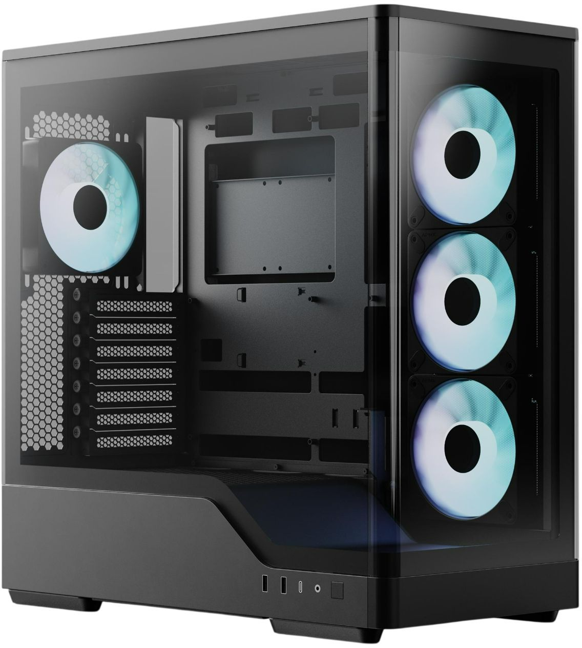 Корпус AeroCool P500A-BK-v1 Black (ACCM-PN08143.11) фото2