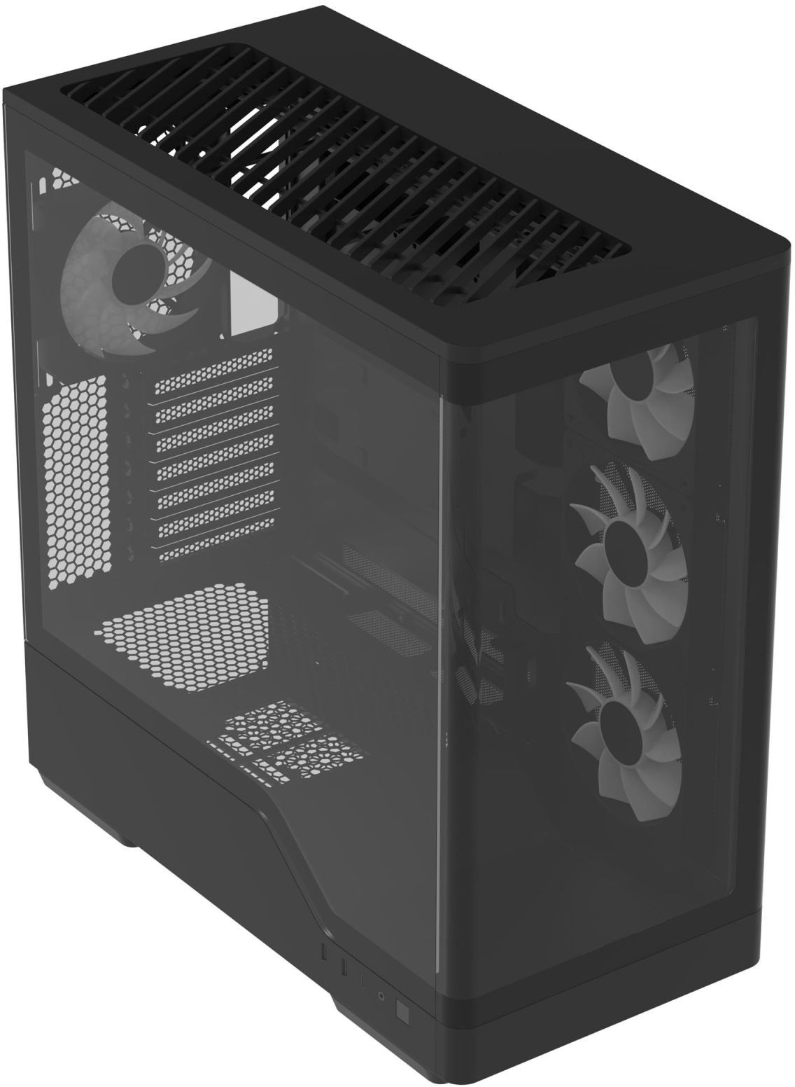 Корпус AeroCool P500A-BK-v1 Black (ACCM-PN08143.11) фото3