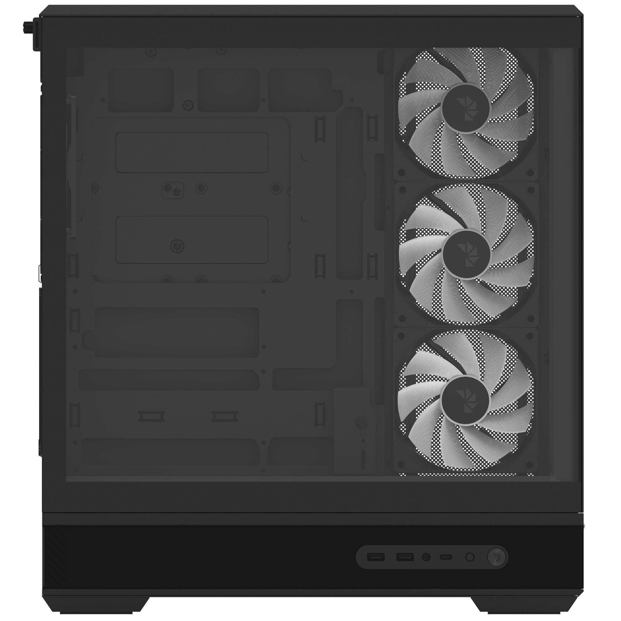 Корпус AeroCool P500B Digi-BK-v1 Black (ACCM-PN09143.11) фото