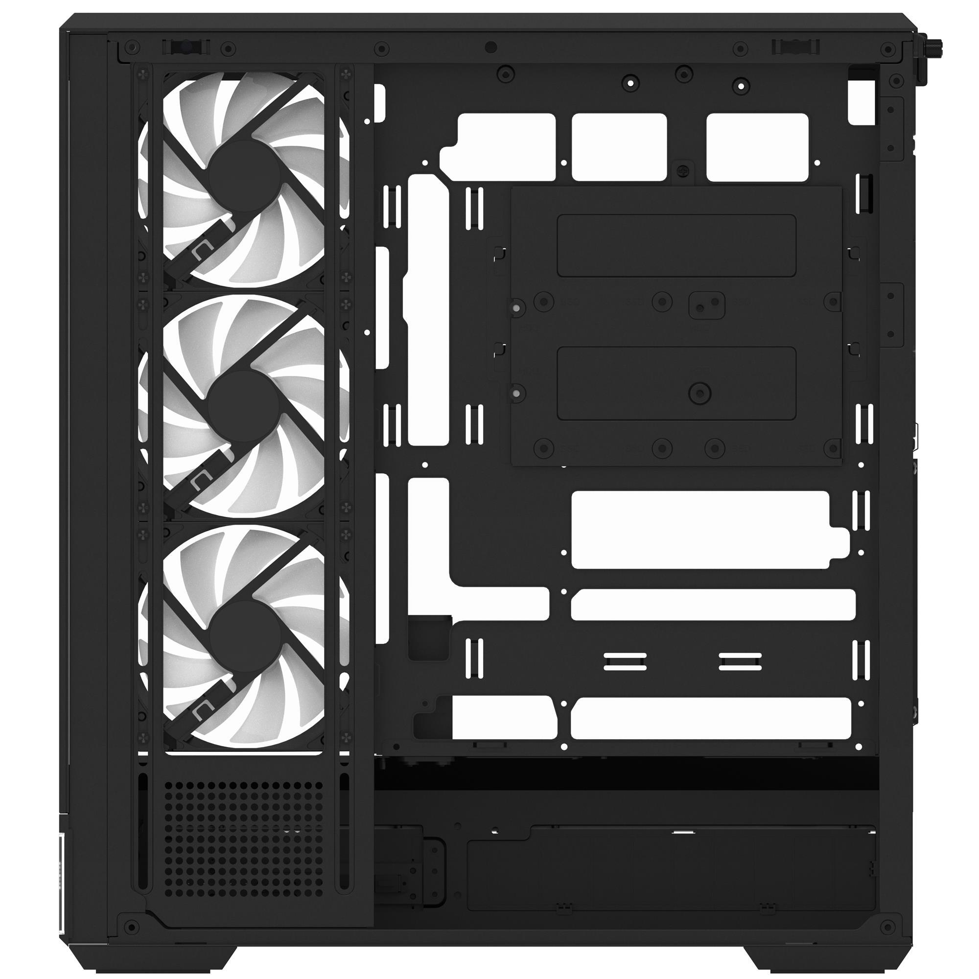Корпус AeroCool P500B Digi-BK-v1 Black (ACCM-PN09143.11) фото