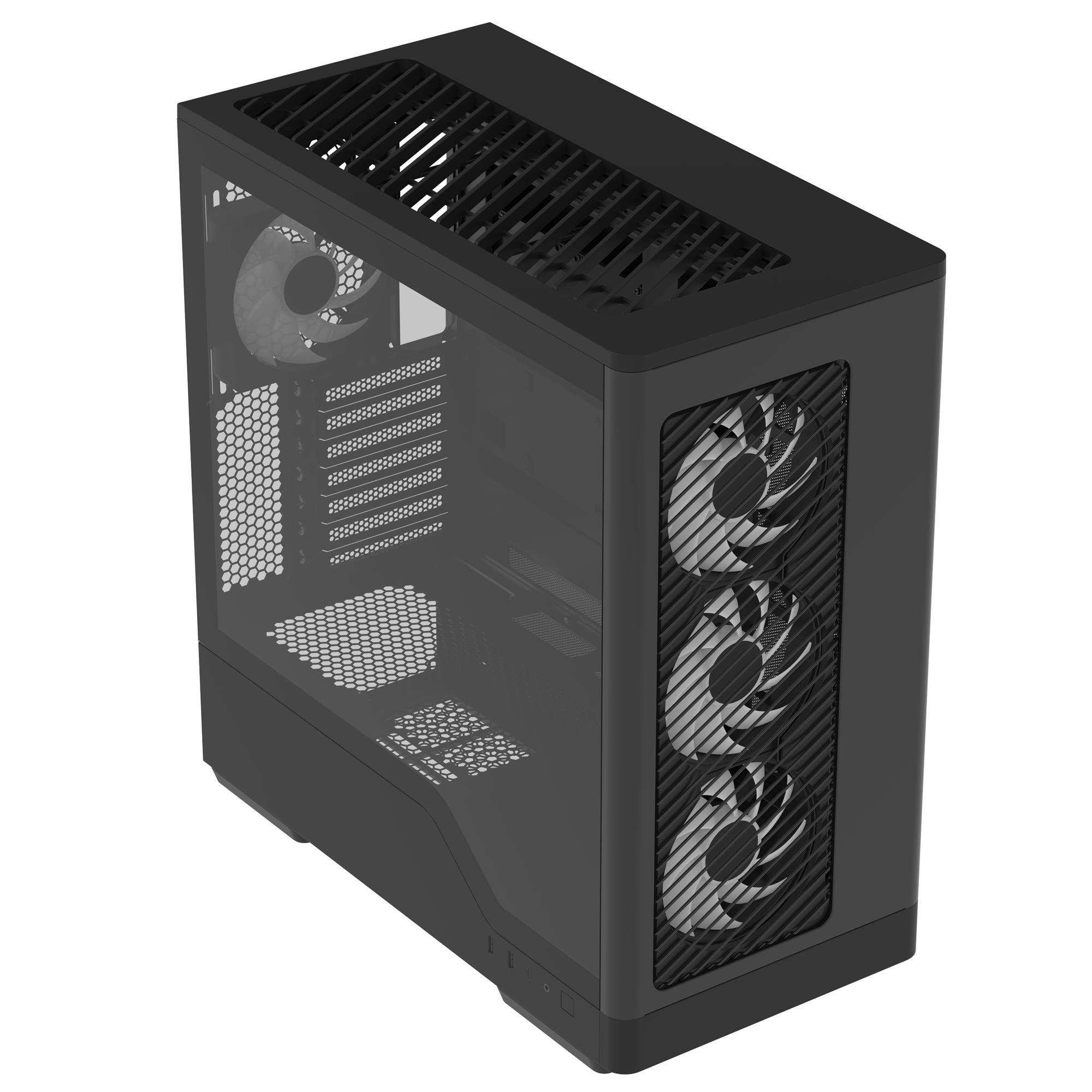Корпус AeroCool D520A-BK-v1 Black (ACCM-DS05143.11) фото4