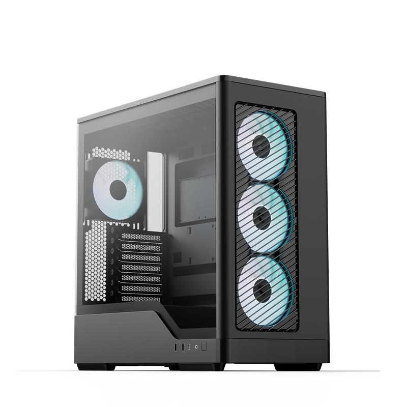 Корпус AeroCool D520A-BK-v1 Black (ACCM-DS05143.11) фото9