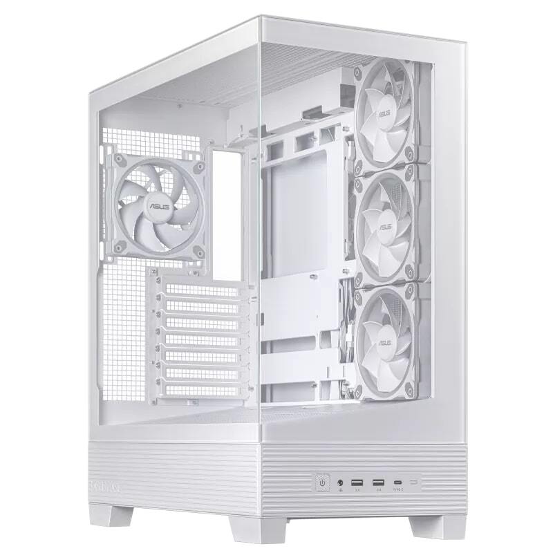 Корпус Asus A31 Plus White Tempered Glass без БЖ (90DC00R3-B19000) фото