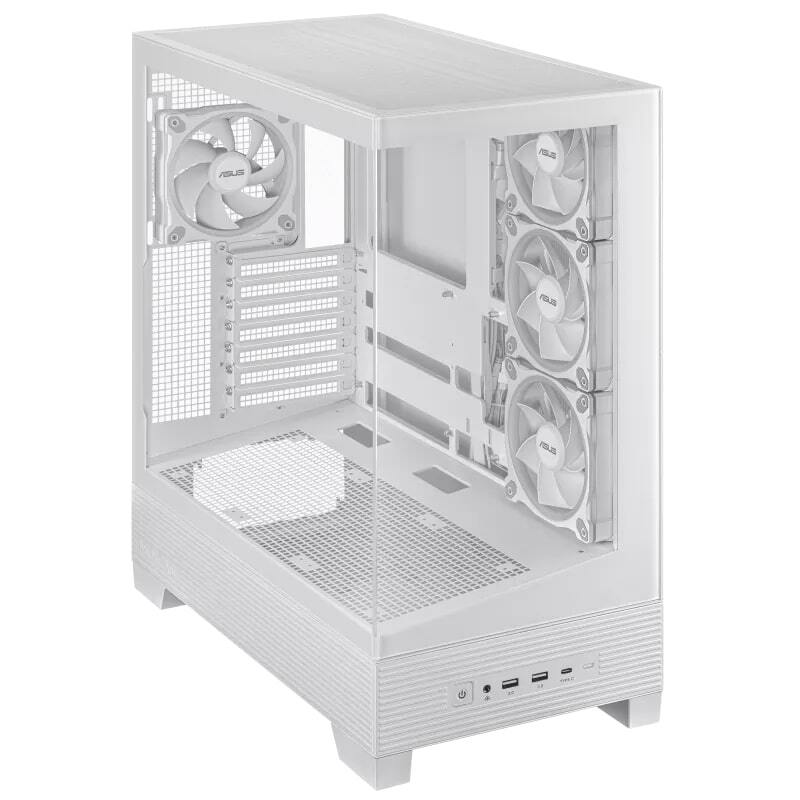 Корпус Asus A31 Plus White Tempered Glass без БЖ (90DC00R3-B19000) фото