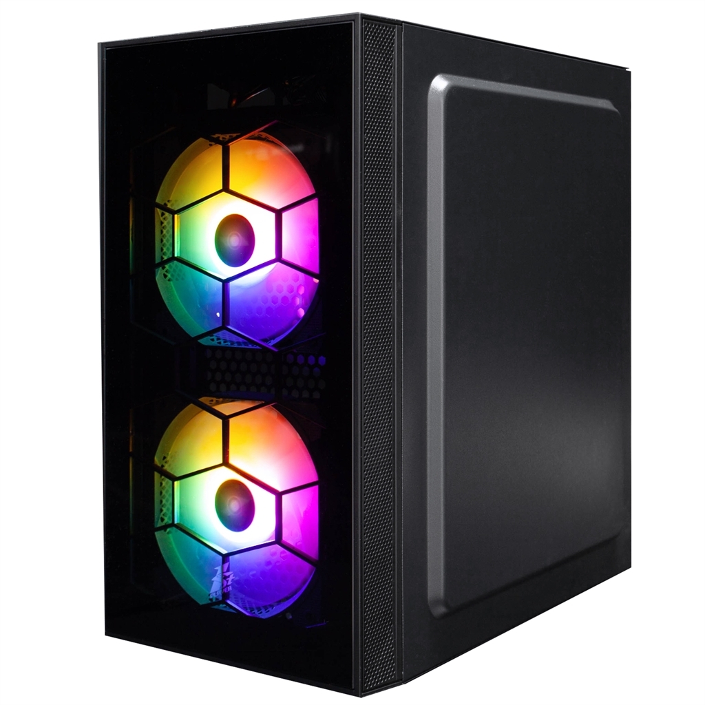 Корпус 1stPlayer X1-BK-3F1-PS-600FK-EU Black 600W фото