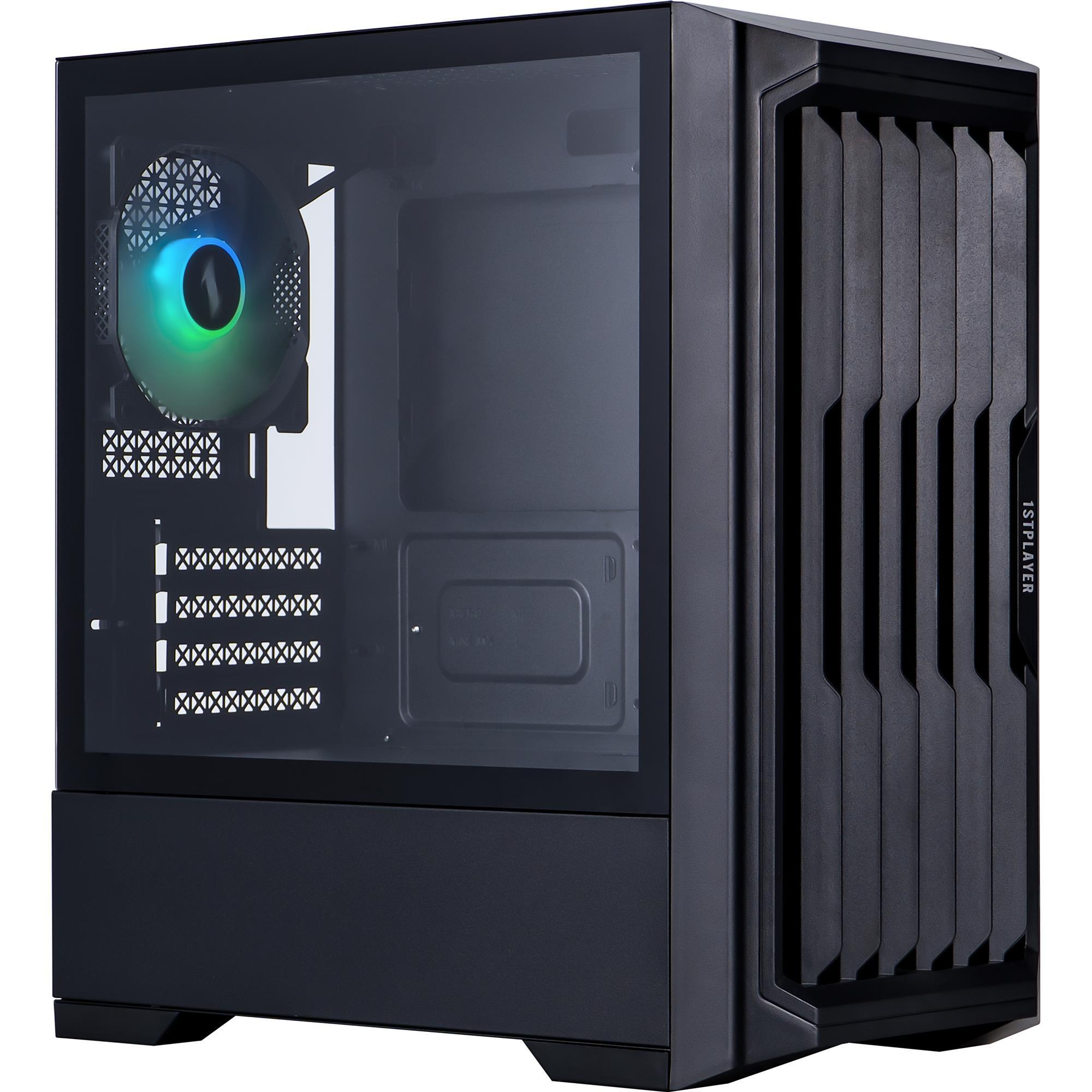 Корпус 1stPlayer H2-BK-4F7 Black без БЖ фото3