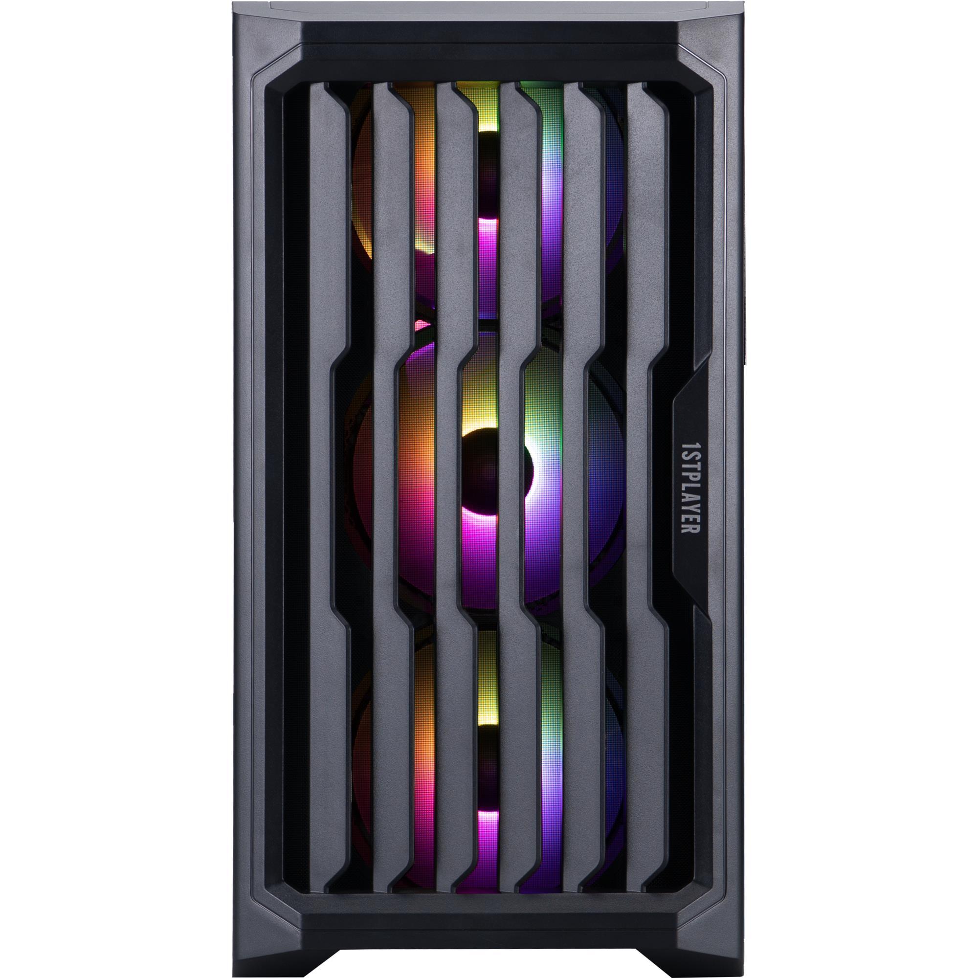 Корпус 1stPlayer H2-BK-4F7 Black без БЖ фото5