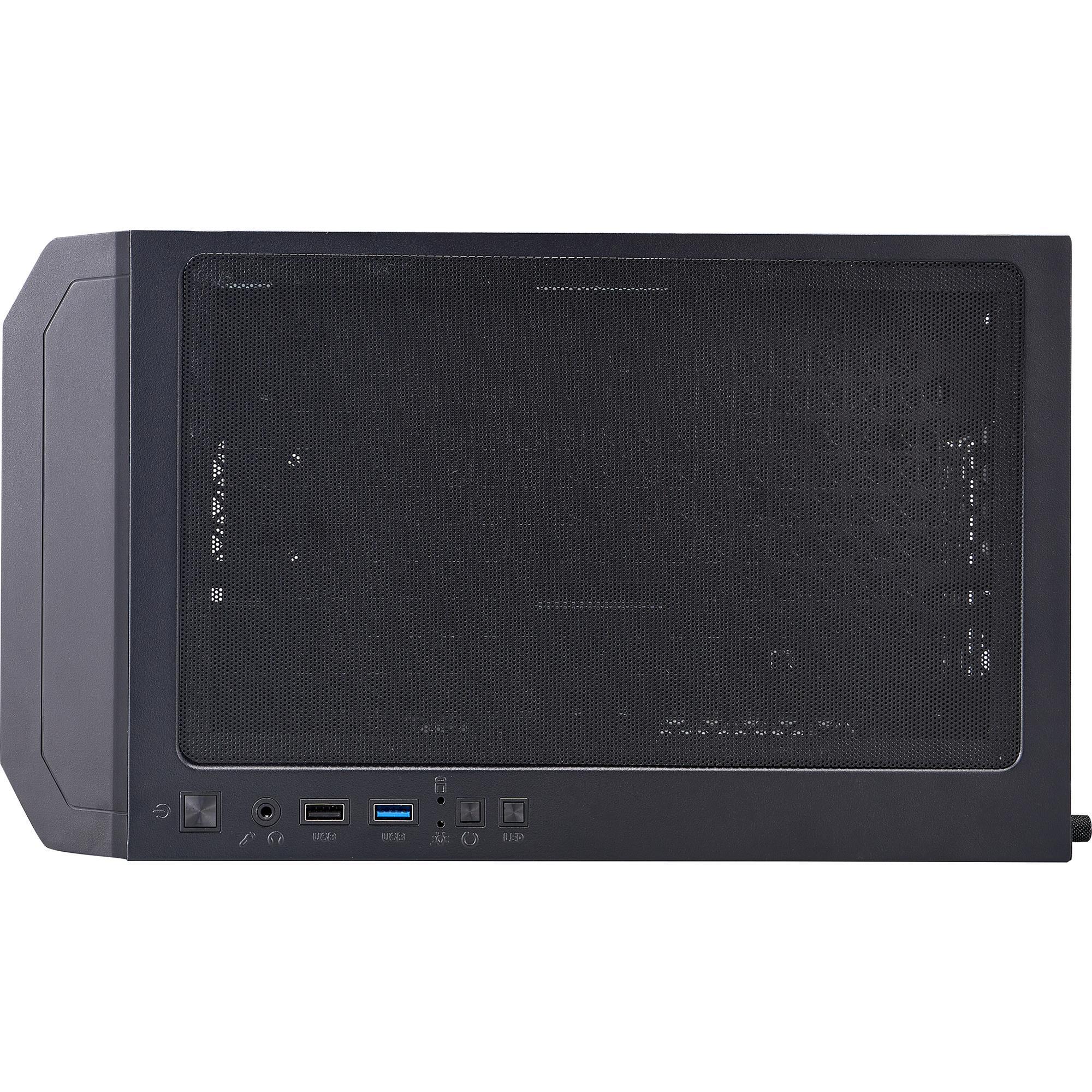 Корпус 1stPlayer H2-BK-4F7 Black без БЖ фото8
