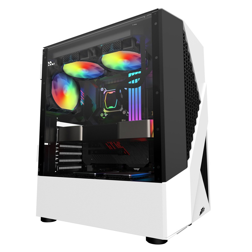 Корпус 1stPlayer F3-A-WH-4F1-PS-600FK-EU White 600W фото