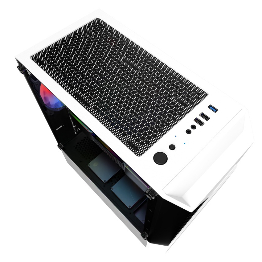 Корпус 1stPlayer F3-A-WH-4F1-PS-600FK-EU White 600W фото