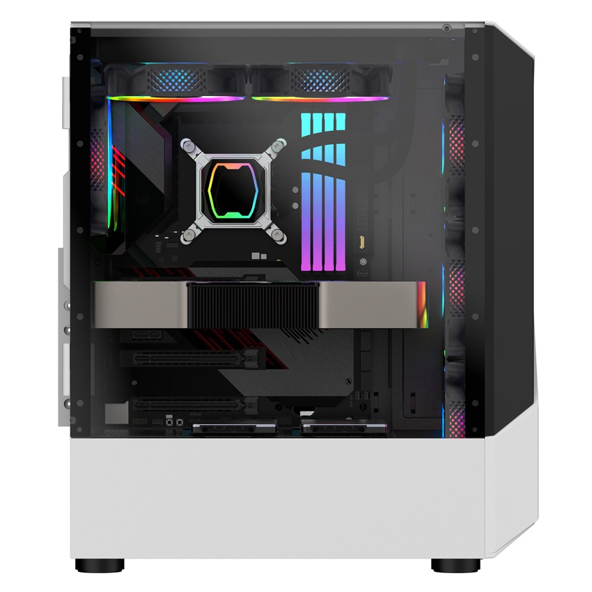 Корпус 1stPlayer F3-A-WH-4F1-PS-600FK-EU White 600W фото