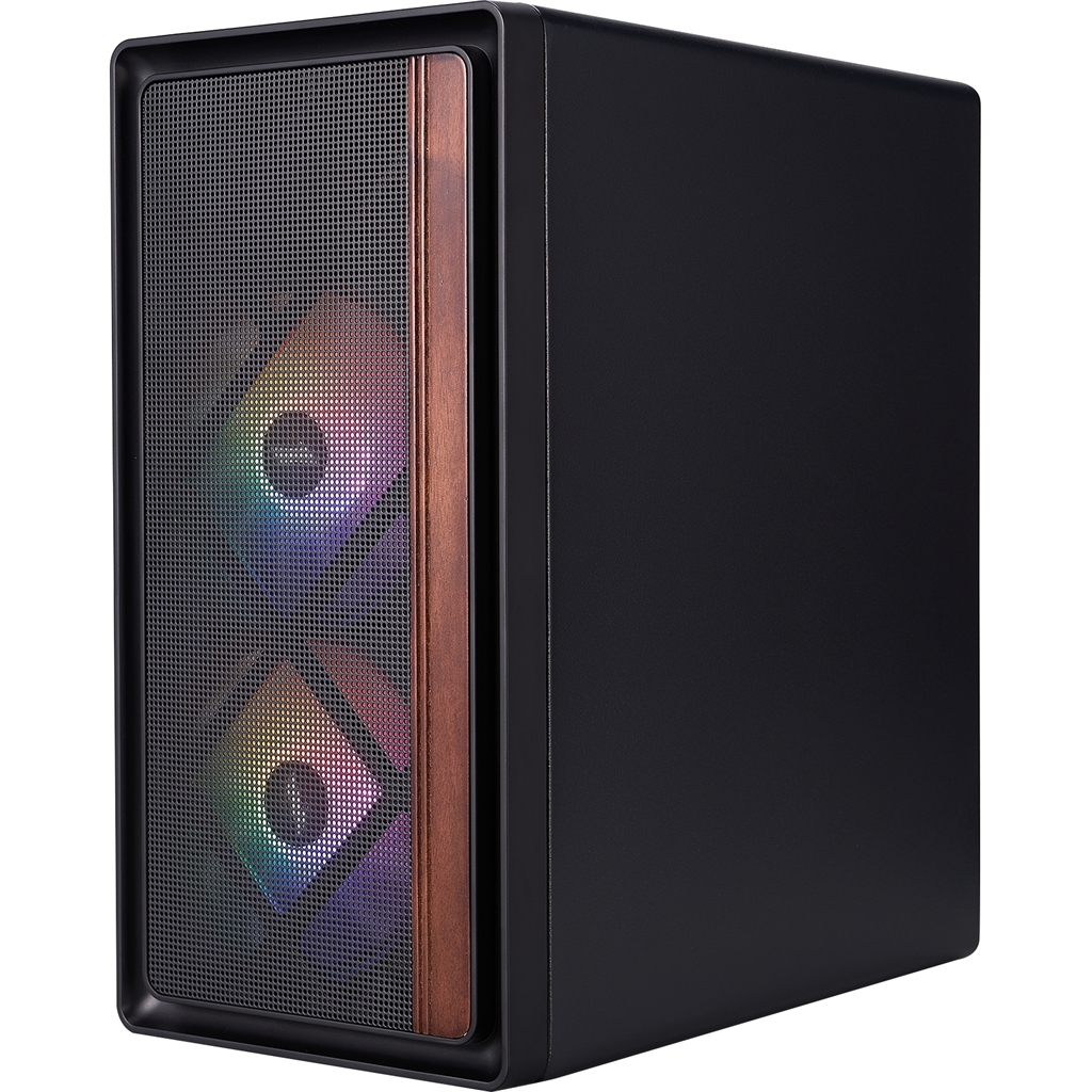 Корпус 1stPlayer WD1-BK-3F1 Black фото3