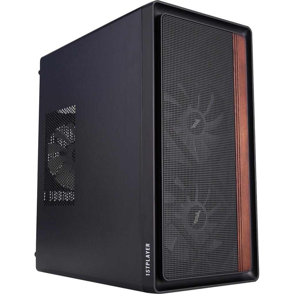 Корпус 1stPlayer WD1-BK-3F1 Black фото6