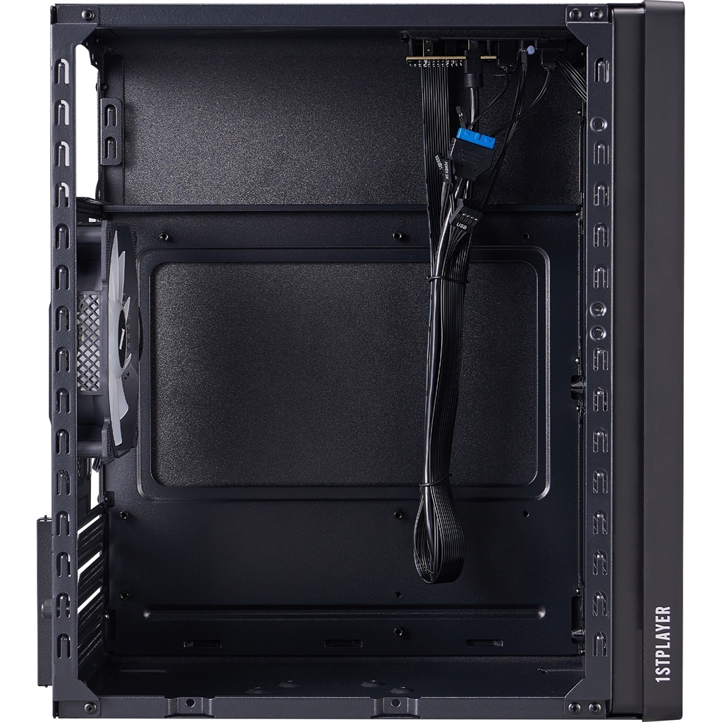 Корпус 1stPlayer WD1-BK-3F1 Black фото8