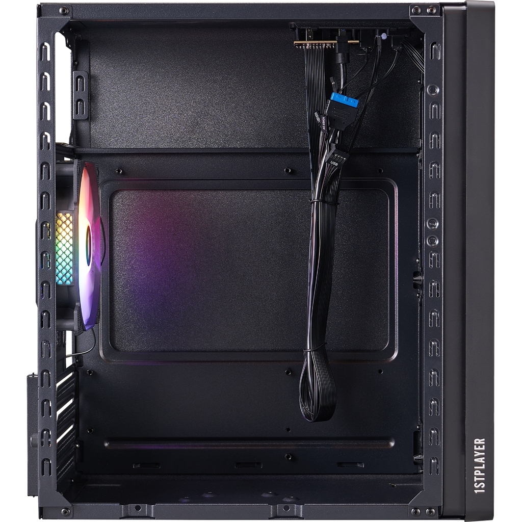 Корпус 1stPlayer WD1-BK-3F1 Black фото9
