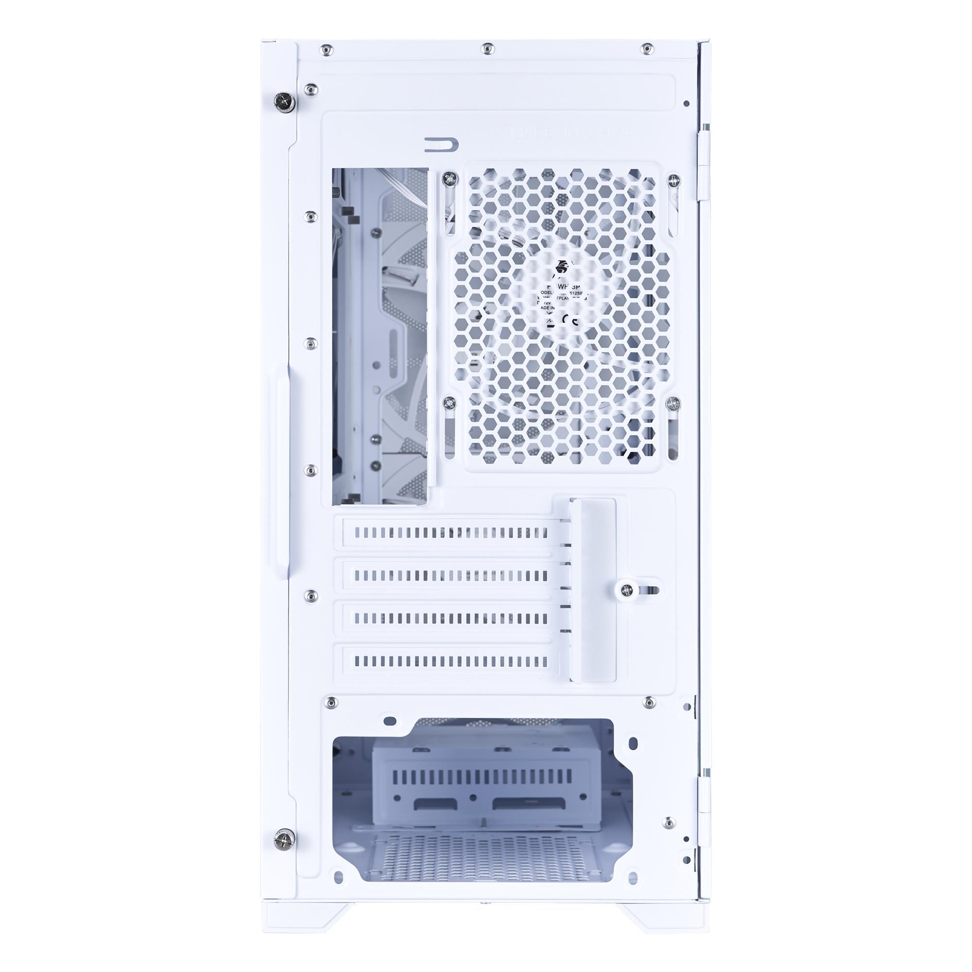 Корпус 1stPlayer D4-M-WH-2F1P-W-1F1-W White фото