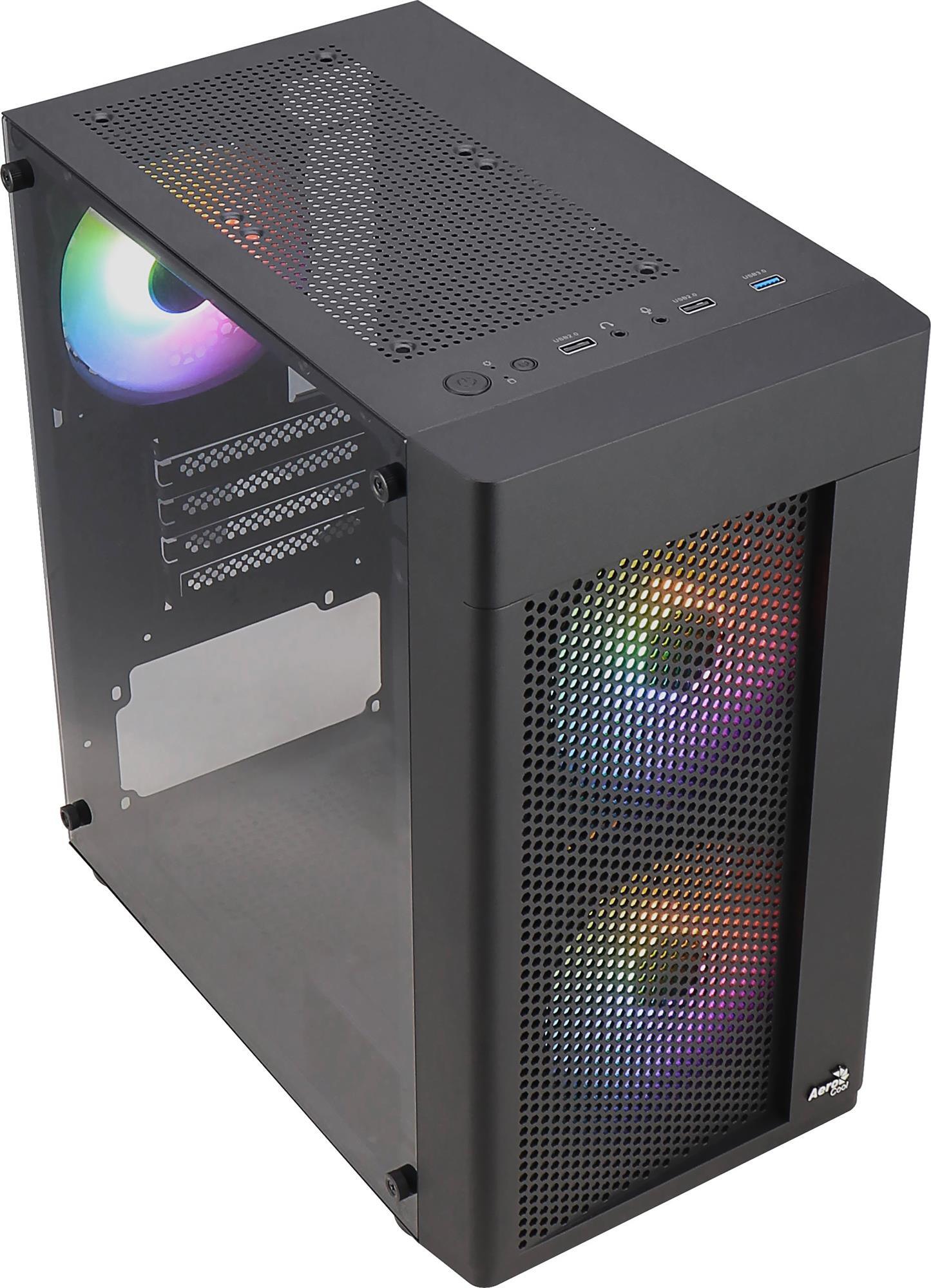 Корпус AeroCool Hexform-G-BK-v2 (ACCS-PV38033.11) Black без БЖ фото3
