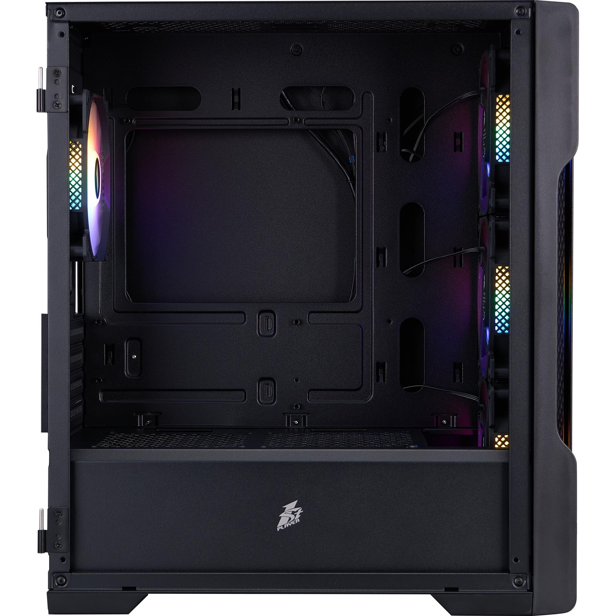 Корпус 1stPlayer T3-BK-4F1 Black без БЖ фото4