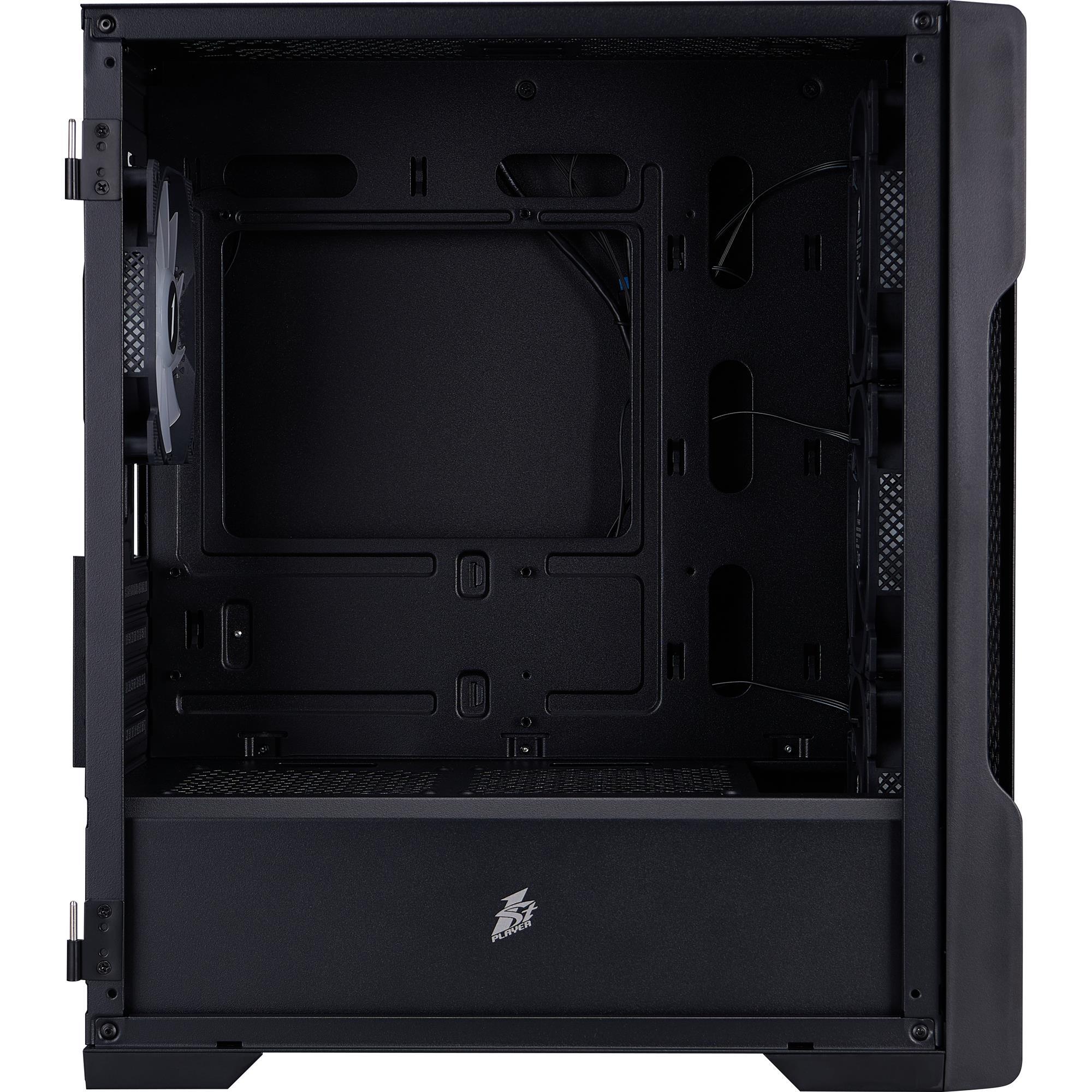 Корпус 1stPlayer T3-BK-4F1 Black без БЖ фото5