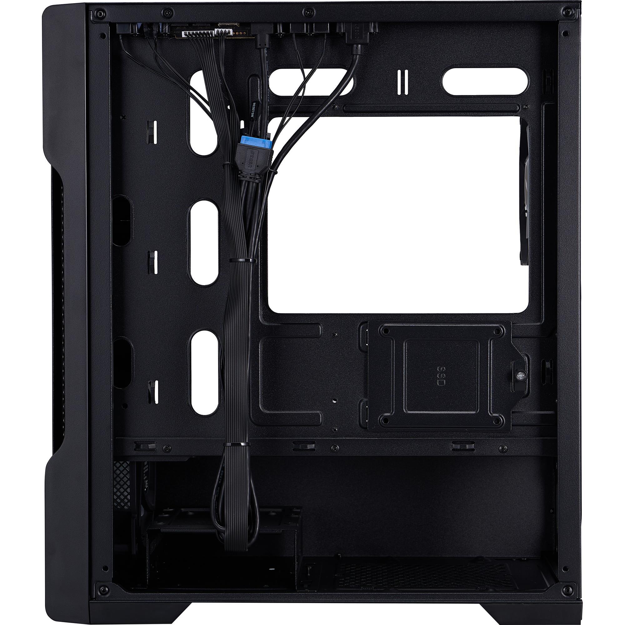 Корпус 1stPlayer T3-BK-4F1 Black без БЖ фото6