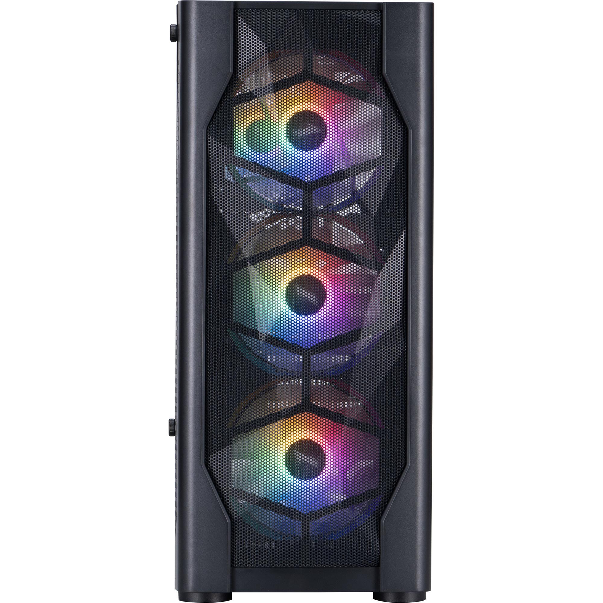 Корпус 1stPlayer D4-BK-4F1 Black без БЖ фото4