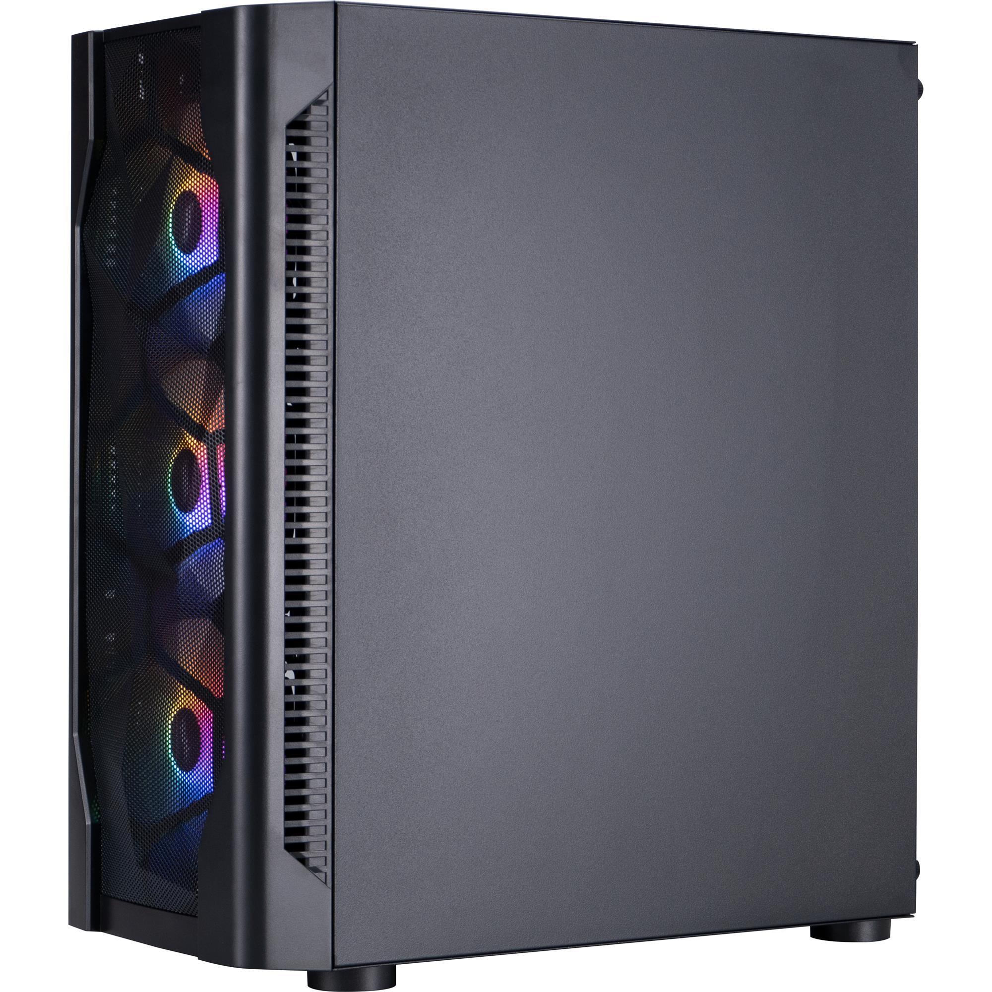Корпус 1stPlayer D4-BK-4F1 Black без БЖ фото5
