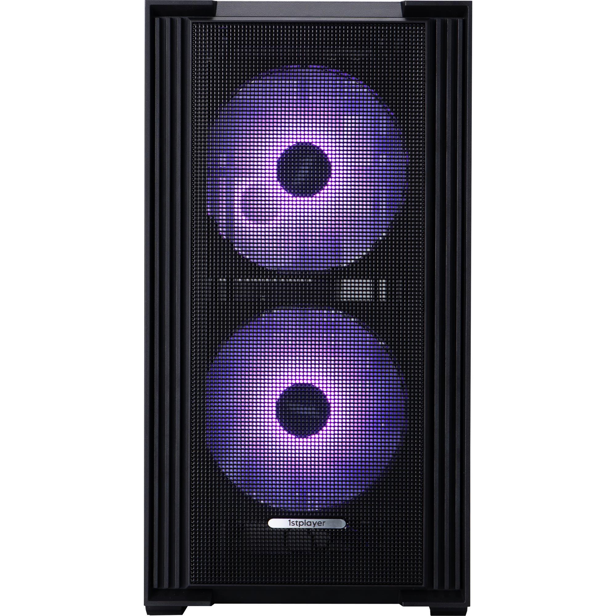Корпус 1stPlayer AU6-BK-2FA7-14-2FA7R-1FA7 Black фото2