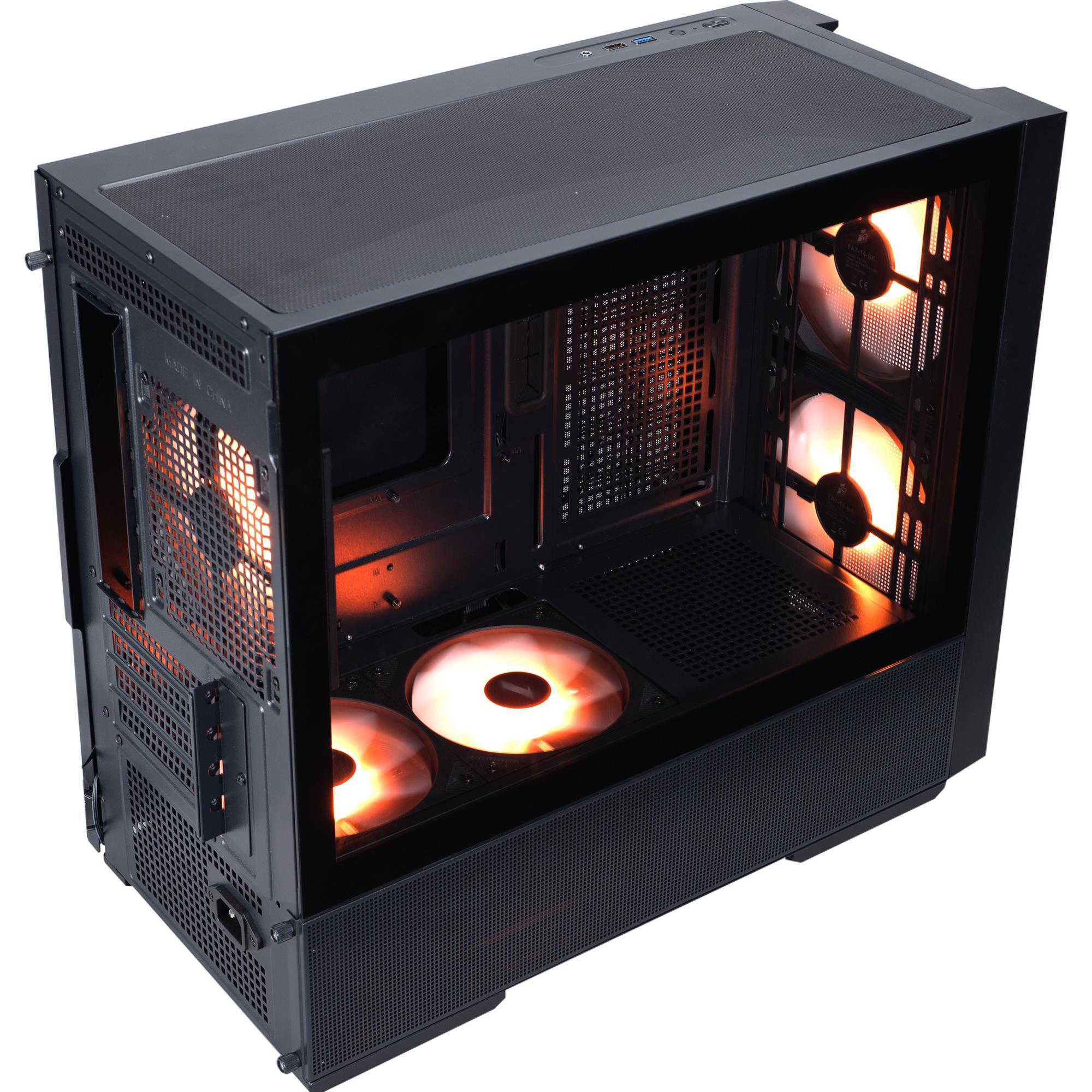 Корпус 1stPlayer AU6-BK-2FA7-14-2FA7R-1FA7 Black фото5