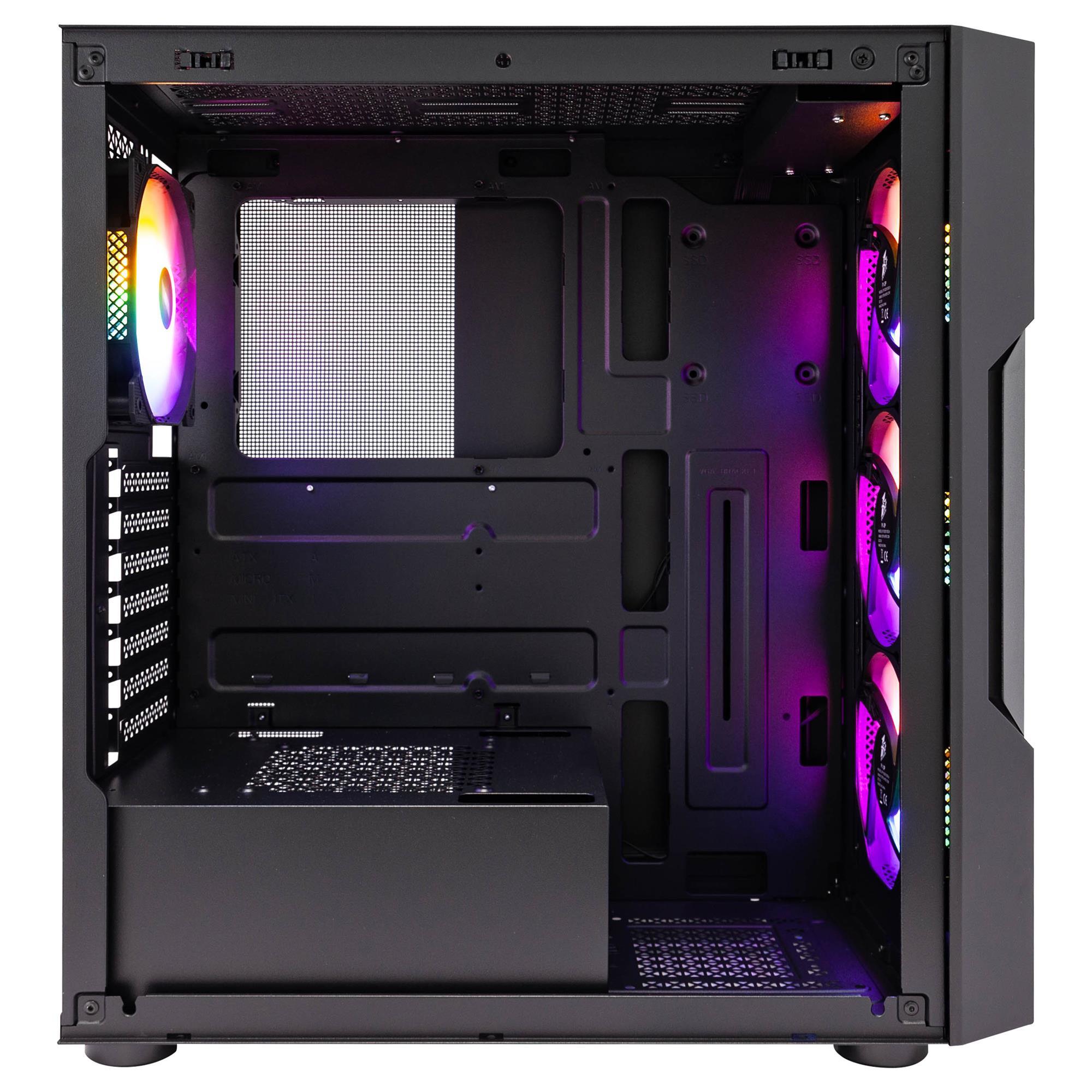 Корпус 1stPlayer T7-P-BK-4F1 Black 750W (T7-P-BK-4F1-PS-750FK-EU) фото4